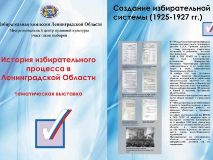 Вторая выставка: История избирательного процесса в Ленинградской области